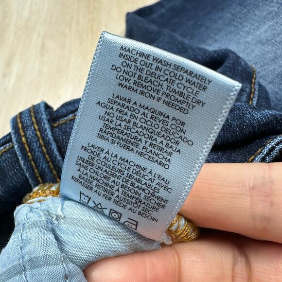 Cabi True Boyfriend Dark Wash Denim Straight Leg Mid Rise Jeans 4 Style 5494 - Picture 12 of 16